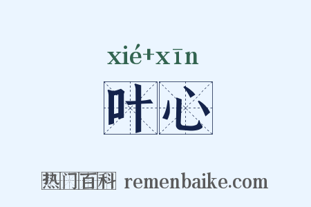 叶心是什么意思的图片